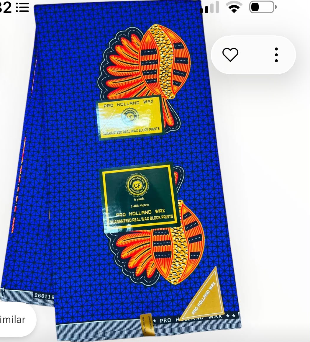 Kwadu Sa ( A Bunch of Bananas)-Premium African Wax Print Fabric